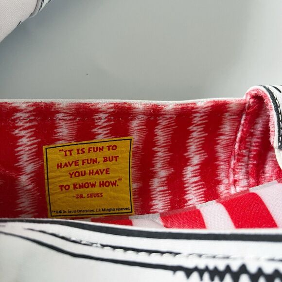 Bobs Skechers Plush Dr. Suess Canvas White Black Memory Foam Shoes Sneakers 10 - Picture 16 of 16